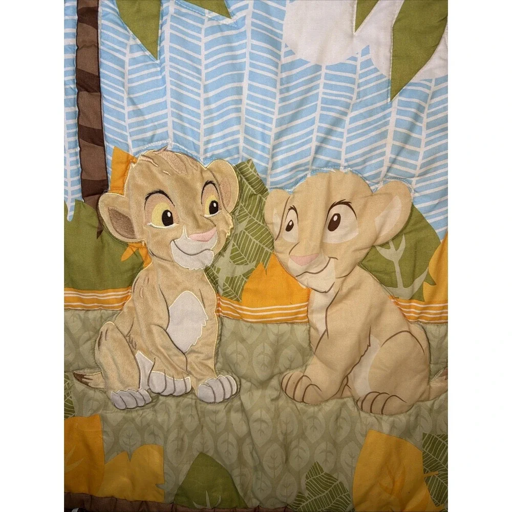 Disney Baby Lion King Crib Comforter Blanket‎ Simba Nala 32x45 Animal Soft